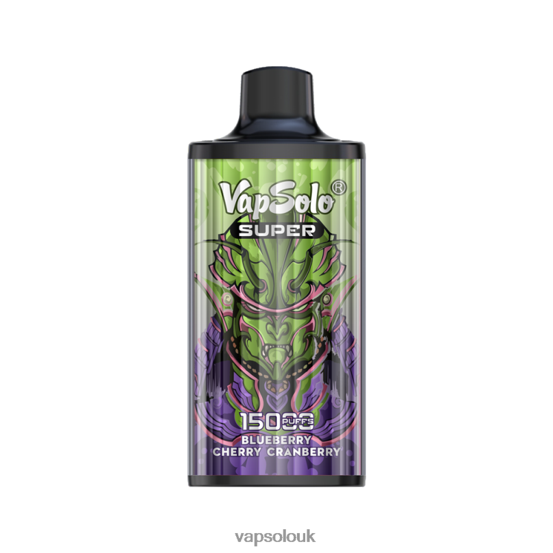 Vapsolo Uk - VapSolo SUPER Disposable Vape Blueberry Cherry Cranberry Z02ZT16