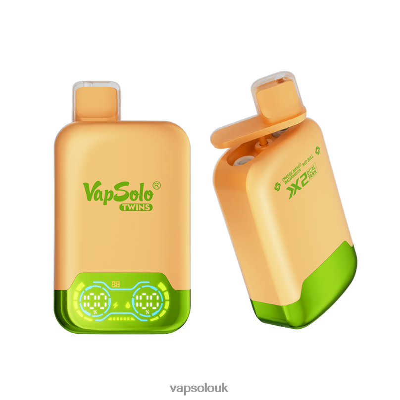 Vapsolo Flavours - VapSolo TWINS Disposable Vape Orange Mango Watermelon & Red Bull Z02ZT30