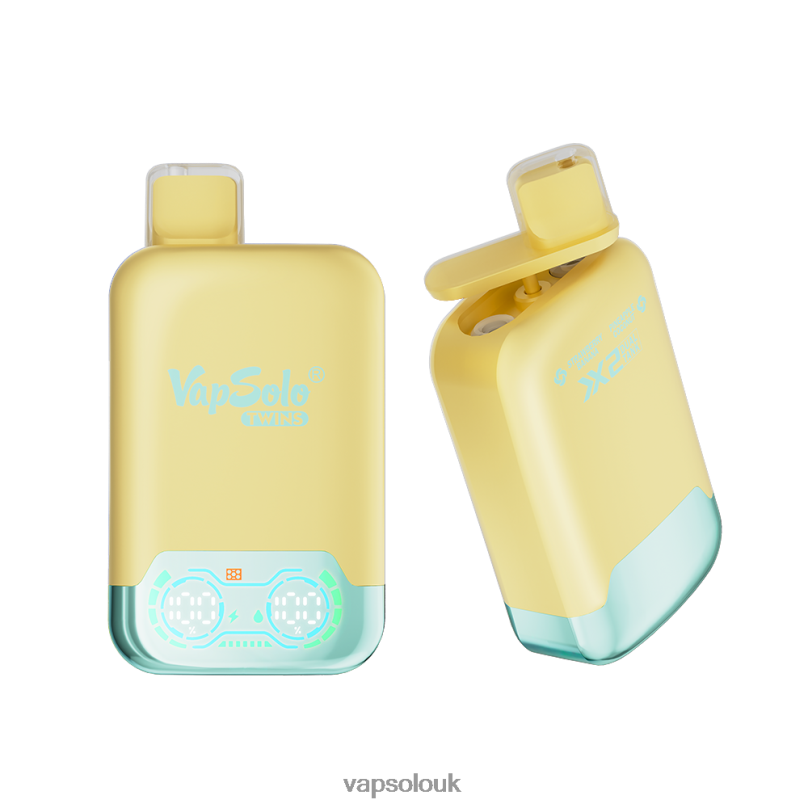 Vapsolo Uk - VapSolo TWINS Disposable Vape Pineapple Coconut & Strawberry Banana Z02ZT31
