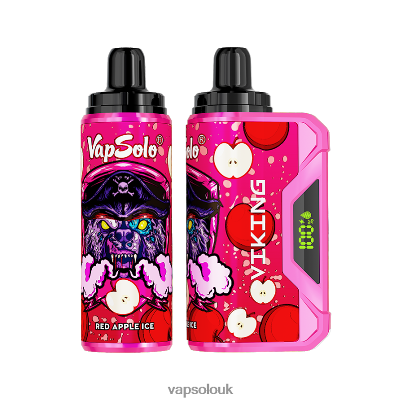 Vapsolo Flavours - VapSolo VIKING Disposable Vape Red Apple Ice Z02ZT42