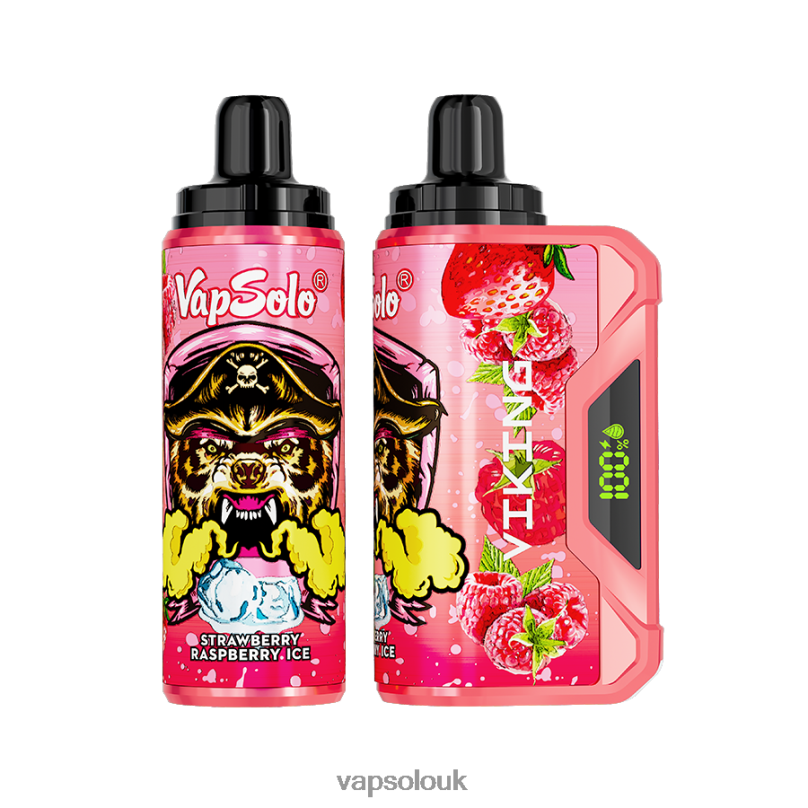 Vapsolo Flavours - VapSolo VIKING Disposable Vape Strawberry Raspberry Ice Z02ZT45