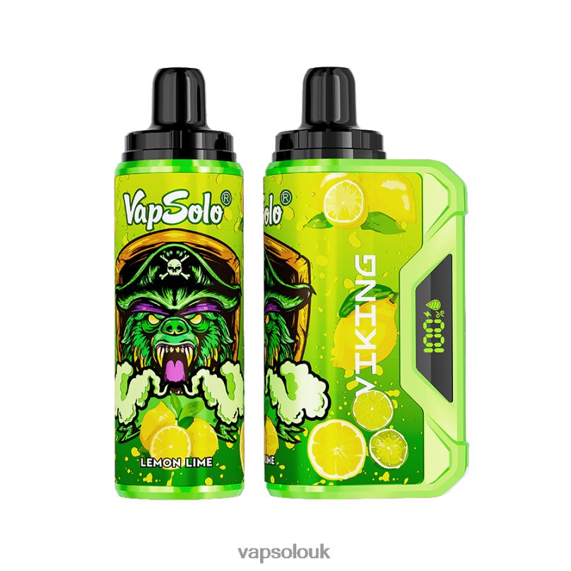 Vapsolo Uk - VapSolo VIKING Disposable Vape Lemon Lime Z02ZT40