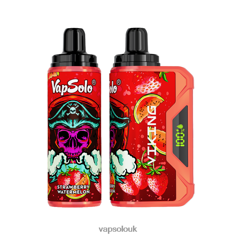 Vapsolo Uk - VapSolo VIKING Disposable Vape Strawberry Watermelon Z02ZT46